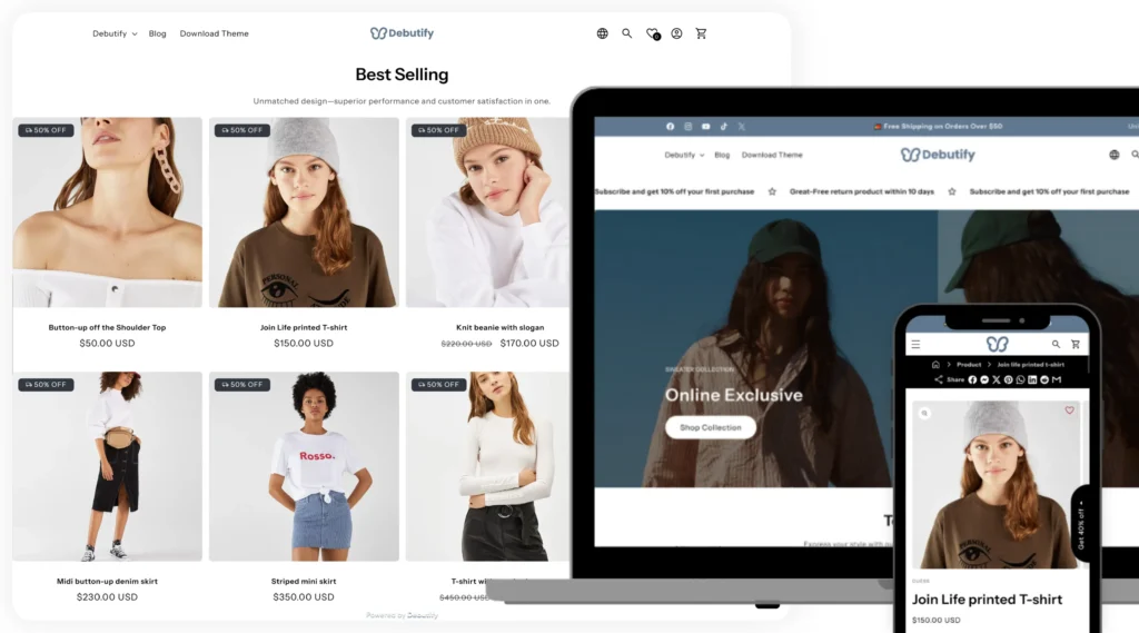 Shopify Debutify Tema